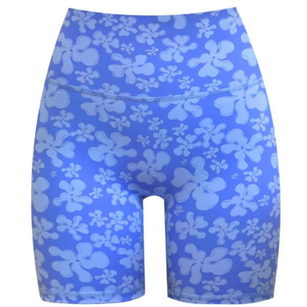 Floral Blue Salt and Ripple Shorts